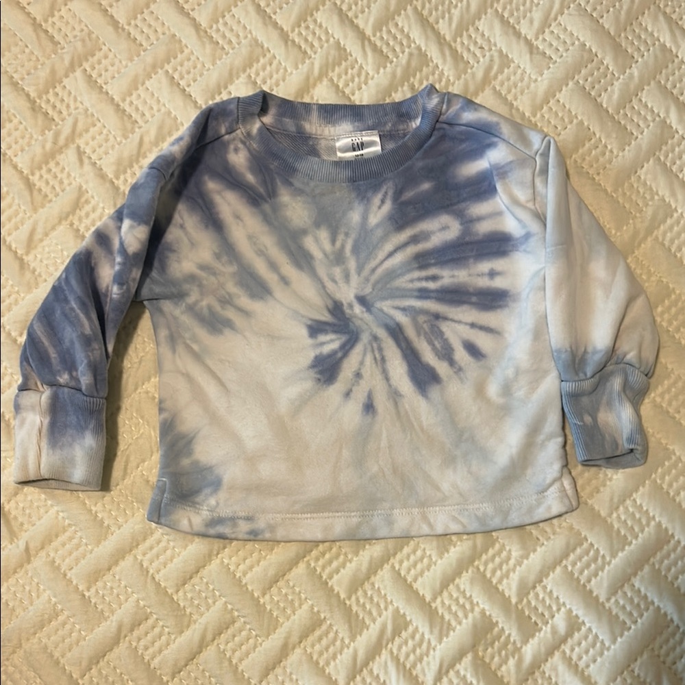 Baby Gap tie dye crewneck sweatshirt